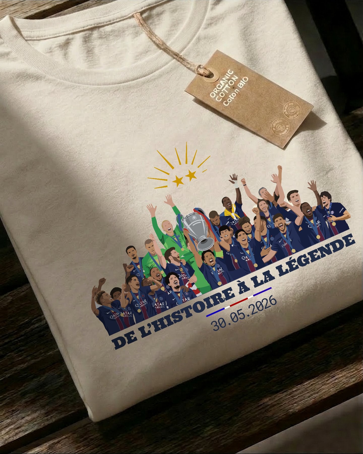 De l'histoire à la légende - T-shirt_natural_packshot_jour_de_legende