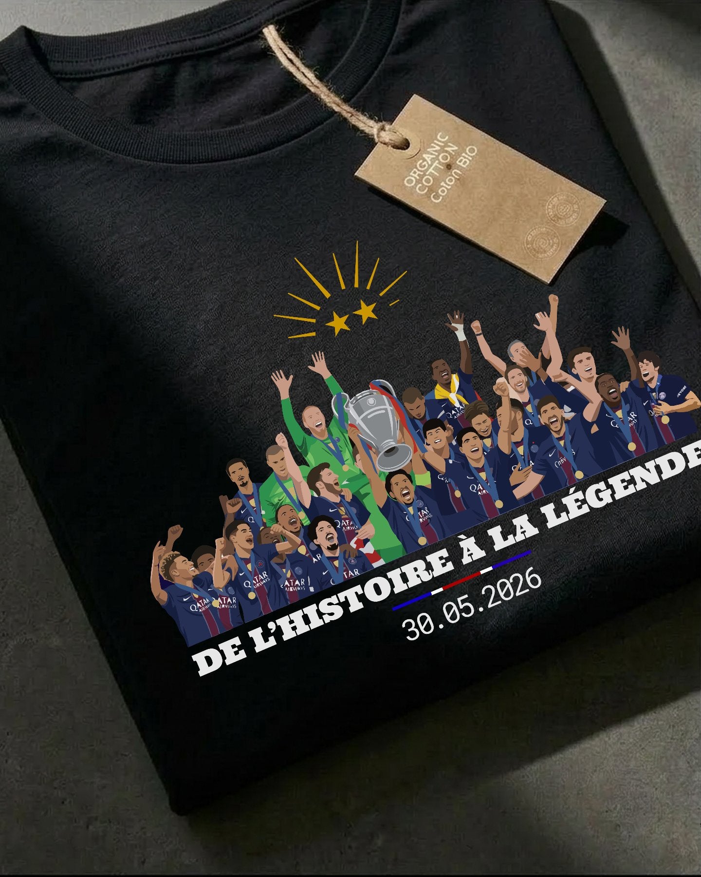 De l'histoire à la légende - T-shirt_noir_packshot_jour_de_legende