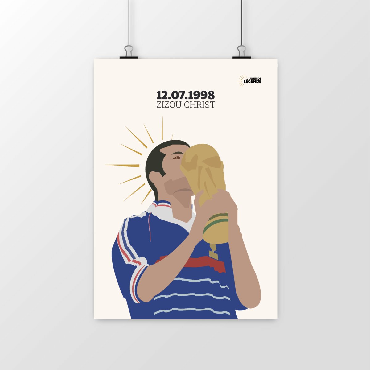 Affiche Zizou Christ