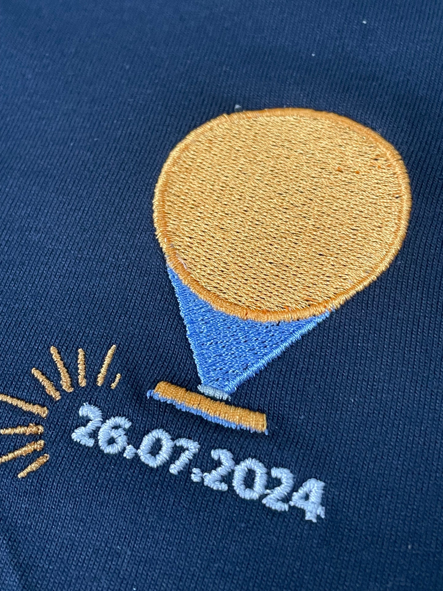 T-shirt unisexe - Flamme - Brodé