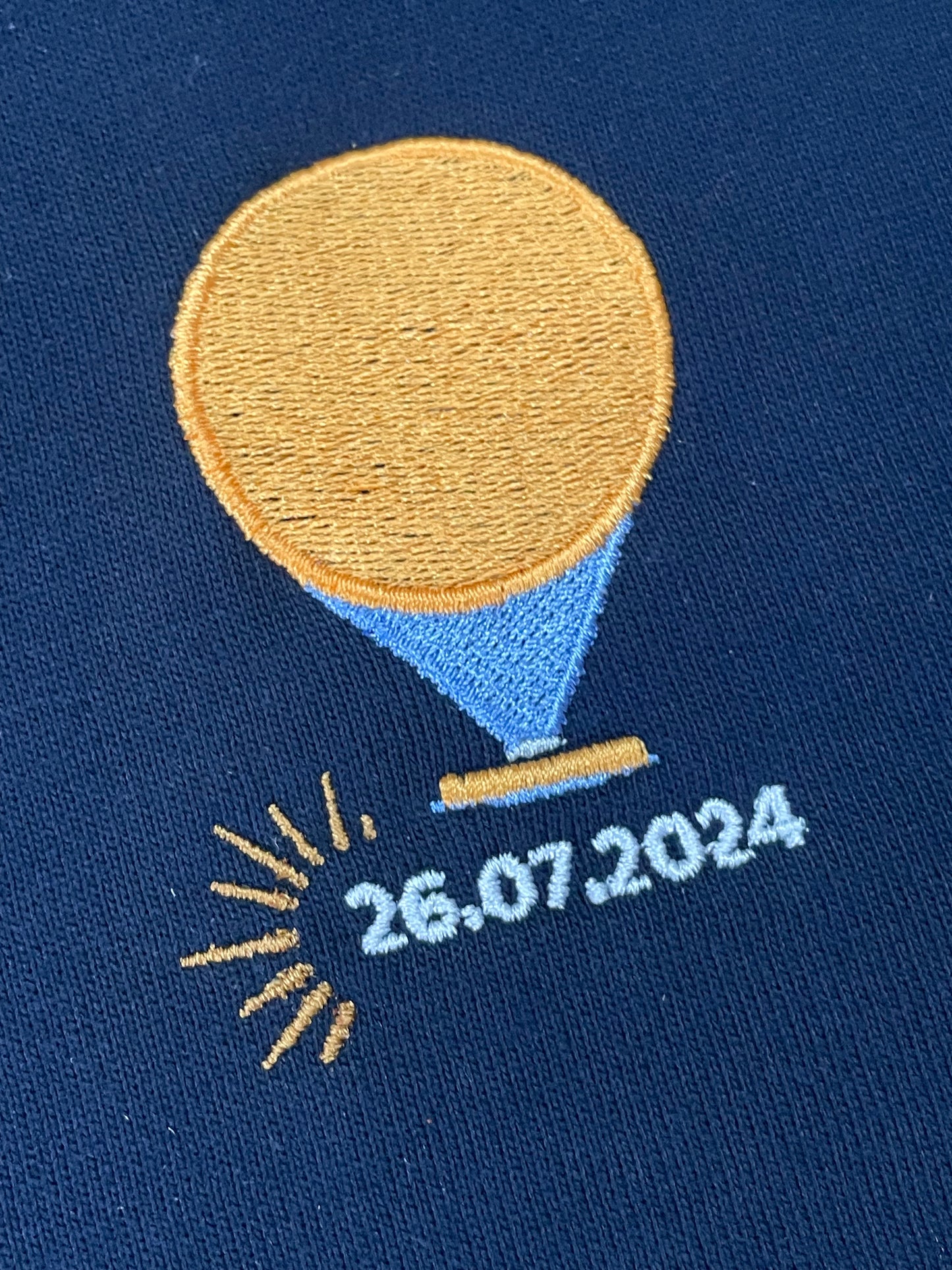 T-shirt unisexe - Flamme - Brodé