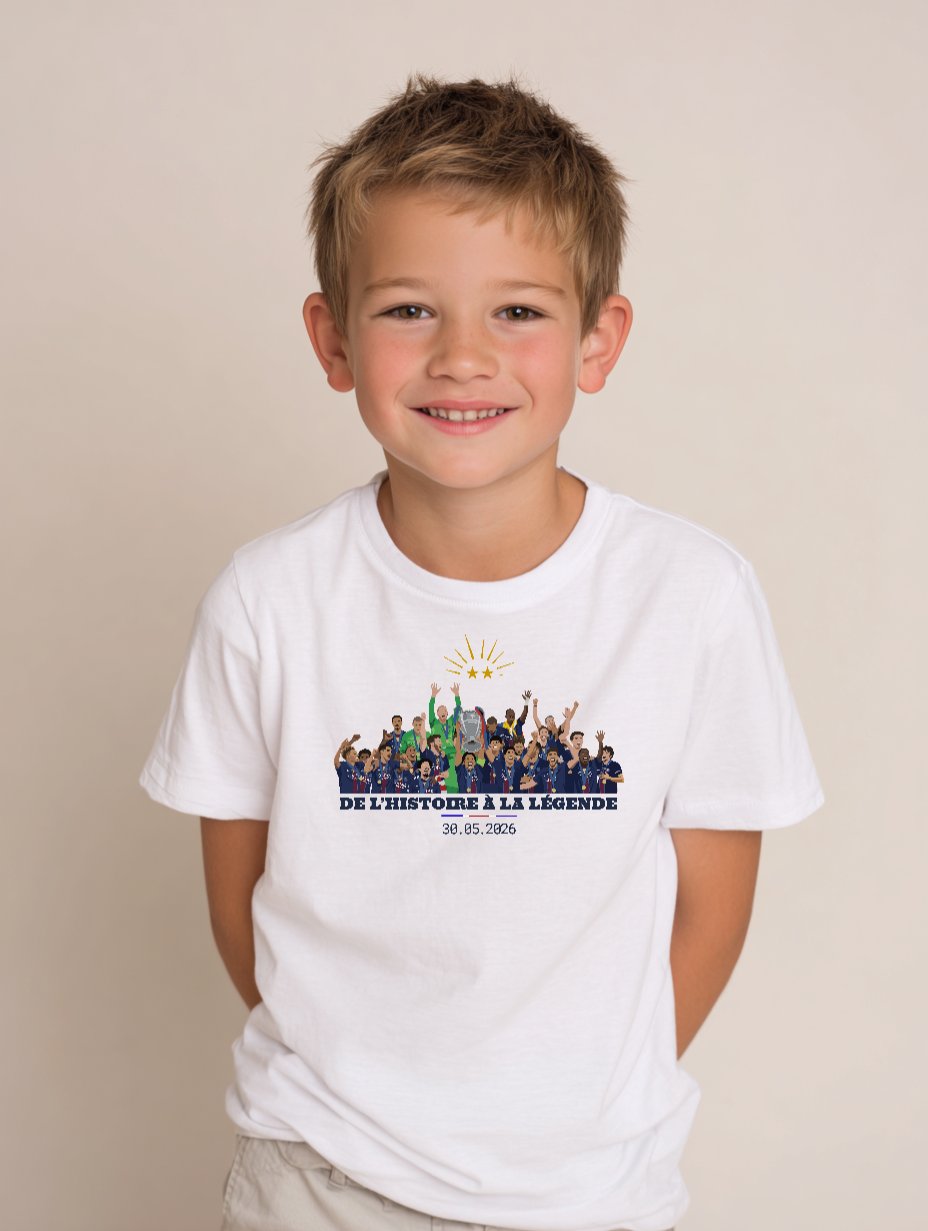 De l'histoire à la légende - Enfant_7_ans_t_shirt_blanc_MJ