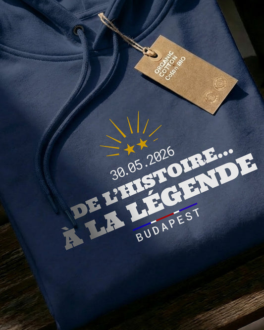 De l'histoire à la légende - Hoodie_navy_packshot_jour_de_legende