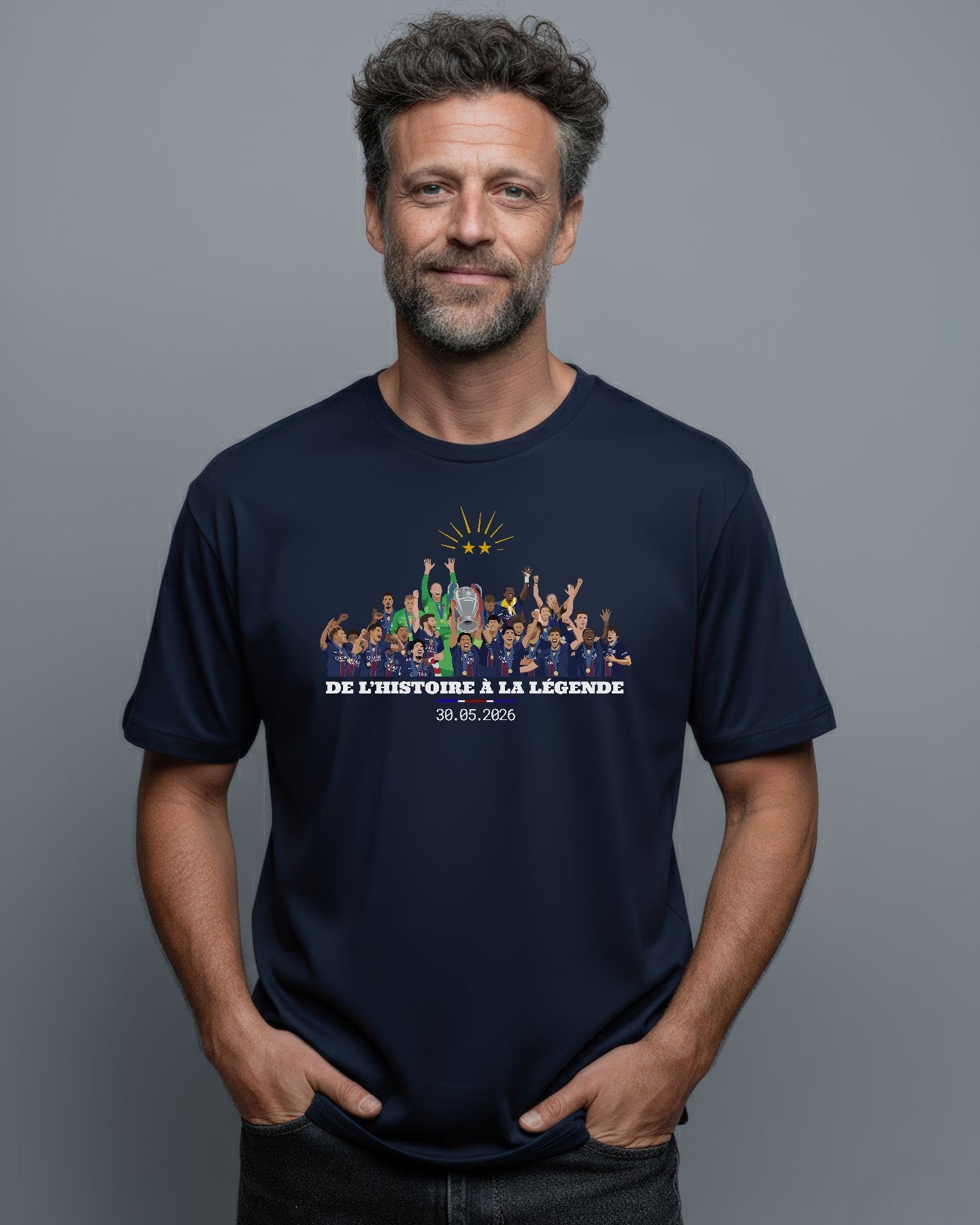 De l'histoire à la légende - TONY_t-shirt_navy