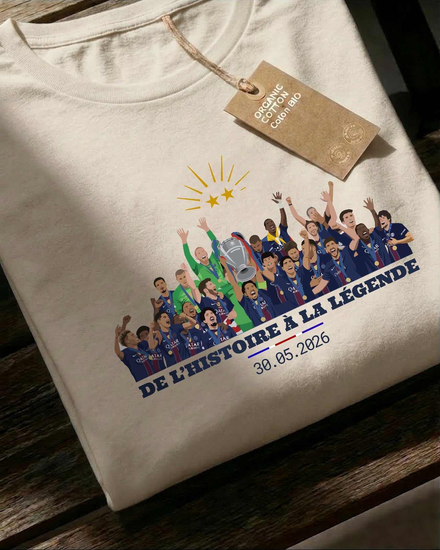 De l'histoire à la légende - T-shirt_natural_packshot_jour_de_legende