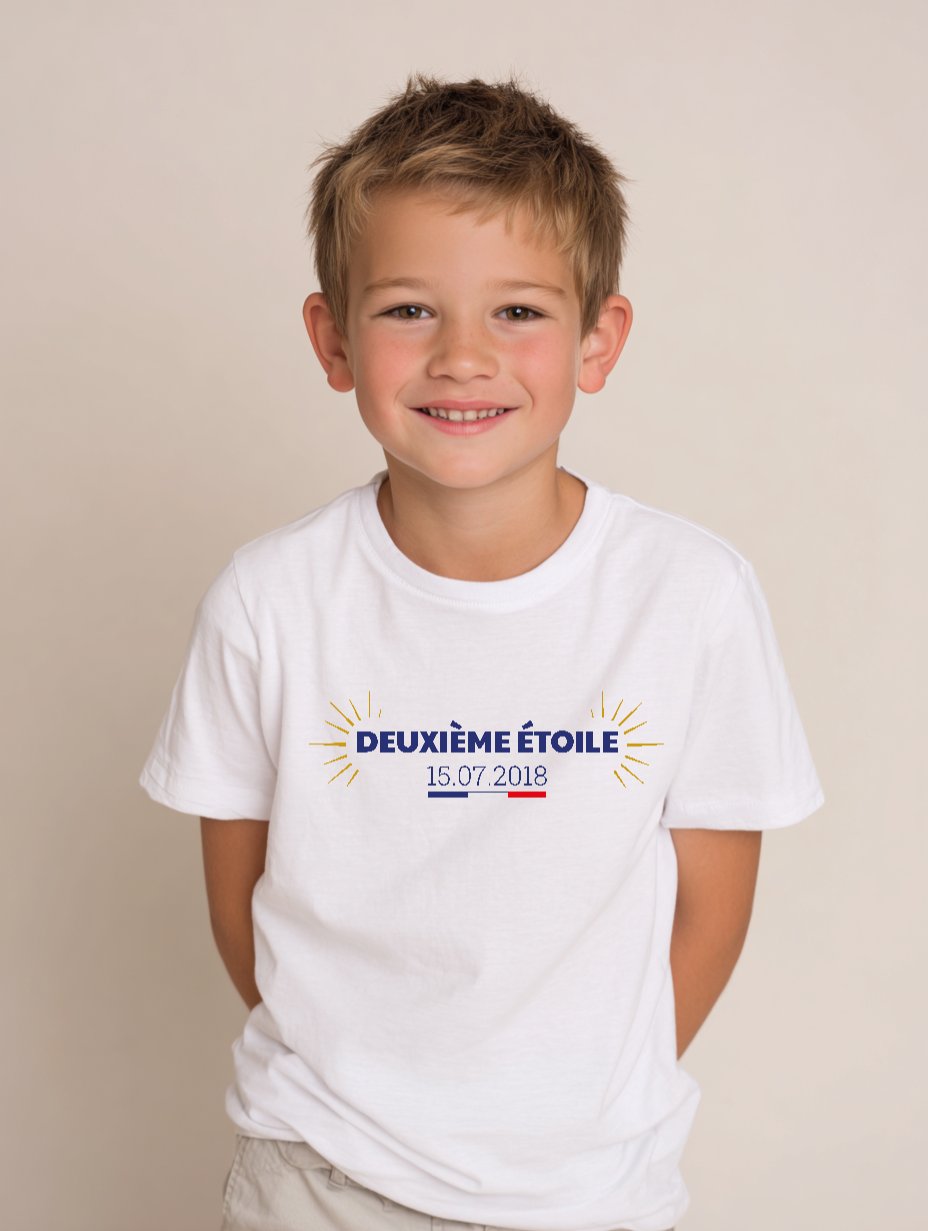 Deuxième Étoile - Enfant_7_ans_t_shirt_blanc_MJ