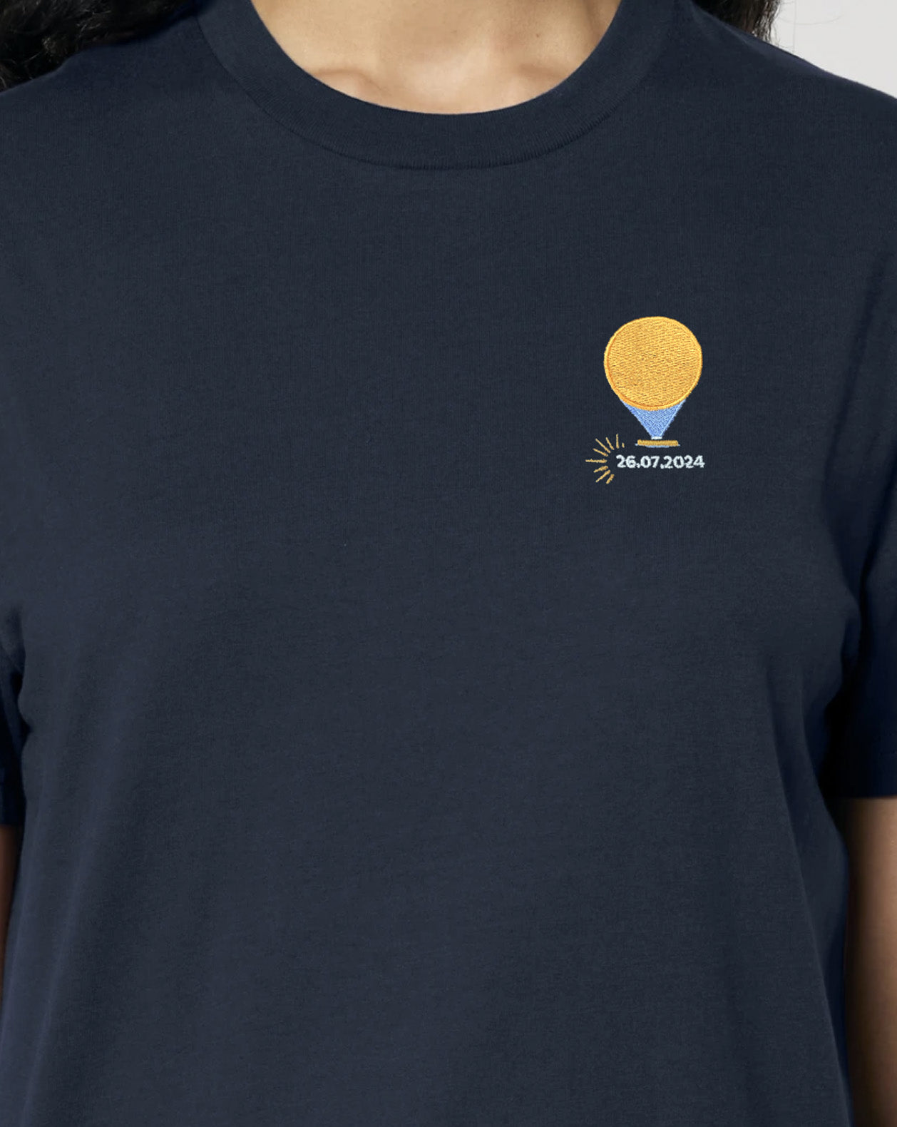 T-shirt unisexe - Flamme - Brodé