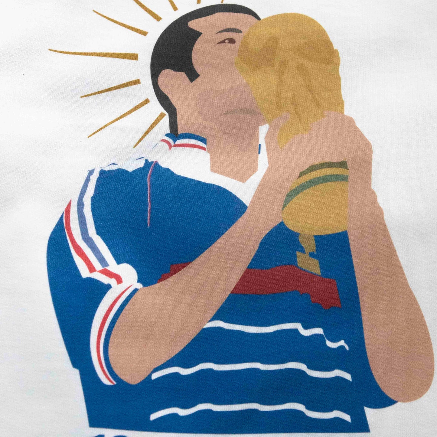 Sweat illustré - Zizou Christ