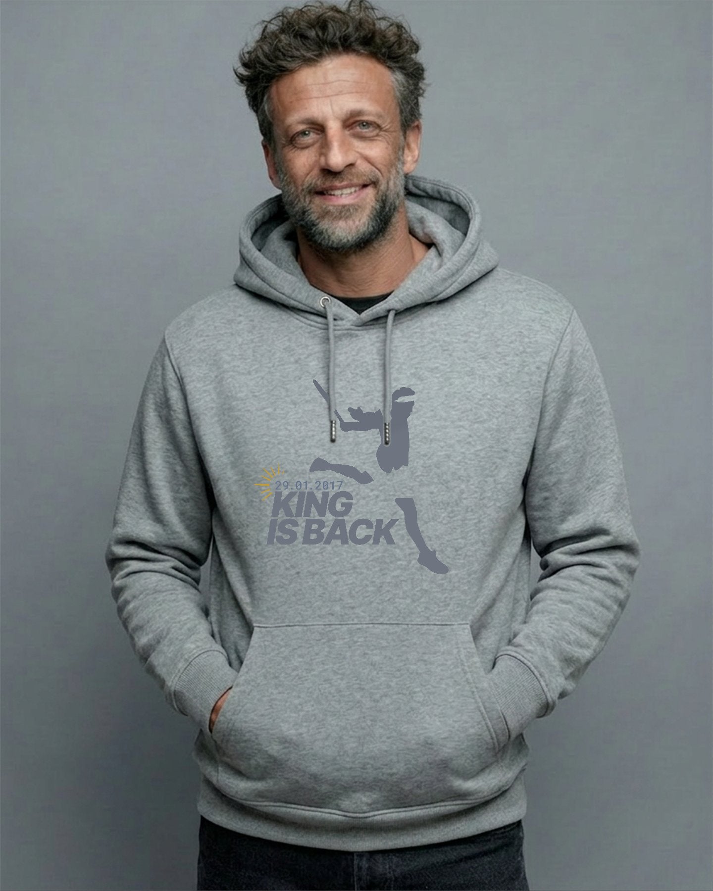 King is Back - Tony_hoodie_gris_studio
