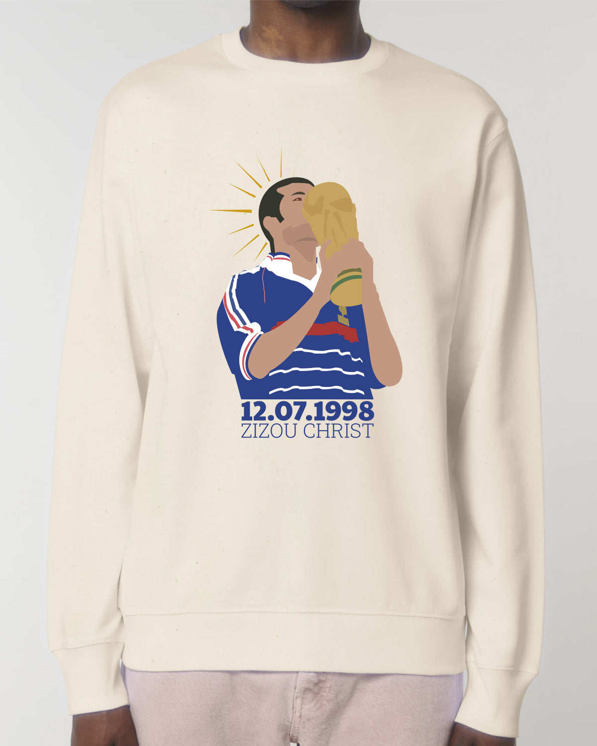 Sweat illustré - Zizou Christ