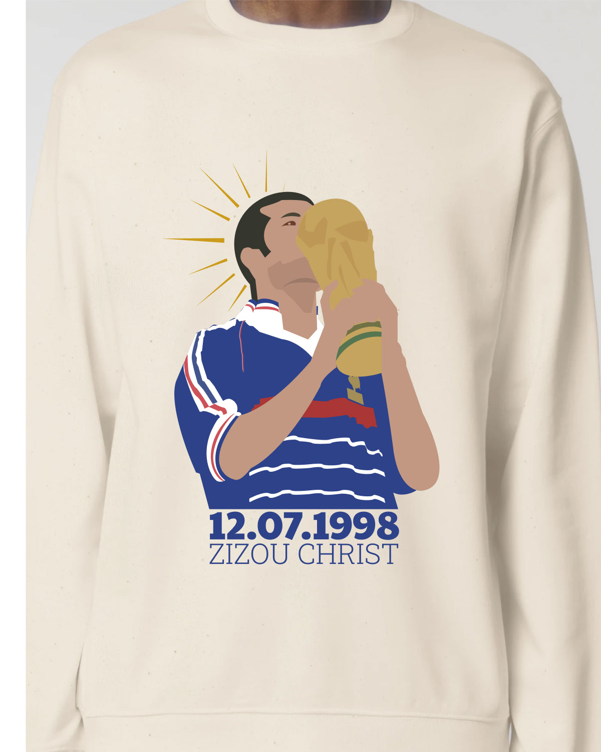 Sweat illustré - Zizou Christ