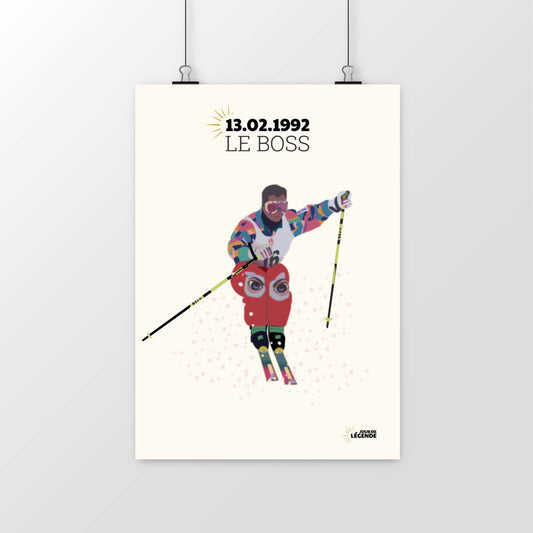 Affiche Edgar Grospiron – Albertville 1992